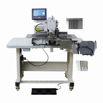 Pleated Blind Curtain Making Machine - 2500r/min Fabric Pinch Stitching & Folding Equipment