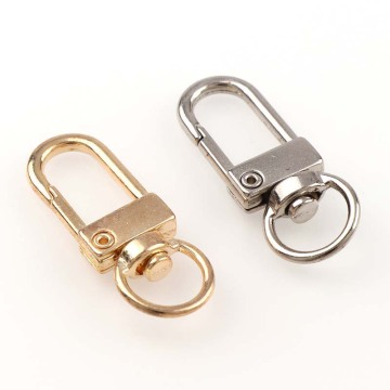 Metal Key Chain Holder with Swivel Trigger Lobster Clasp Snap Hook