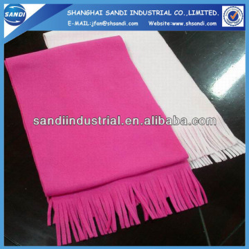 Double side polar fleece scarf