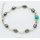 semi precious stone hematite bracelet