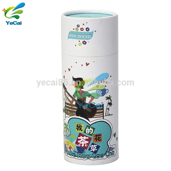 Professional manufacturer chinese tea tin box , cardboard box round empty tea box tube