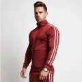 Baumwoll-Polyester-Reißverschluss Herren Trainingsjacken Custom