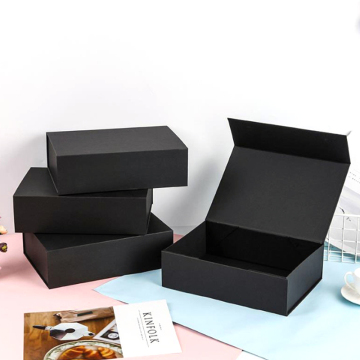 One-Stop Packaging: Custom Luxury Matte Black Gift Box with Magnetic Lid