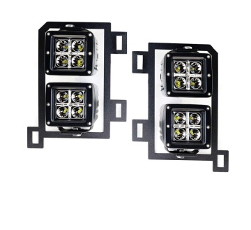 Dual LED Pod Light Fog Lamp Mounting Brackets for 2013-2018 Dodge Ram 1500