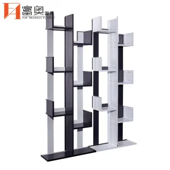 Whole Aluminum Decorative Display Storage Bookcase Shelves