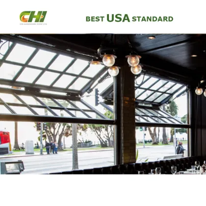 Full View Folding Overhead Door