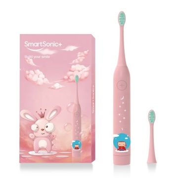 Sonic Electric Toothbrush with Soft Dupont Bristles for Kids - IPX7 Rechargeable