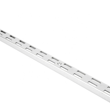Chrome Double Slot Shelf Bracket - Heavy Duty Corner Shelf Support