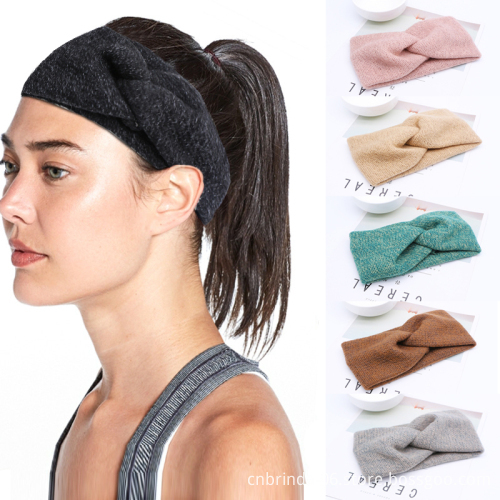 Solid Hair Accessories for Women's Wide Head Wrap Elastic And Comfortable Girl Yoga Exercise in 6 colors