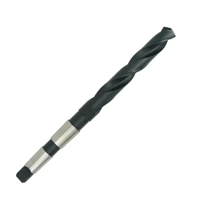 Morse Taper Drill Bits Black and White