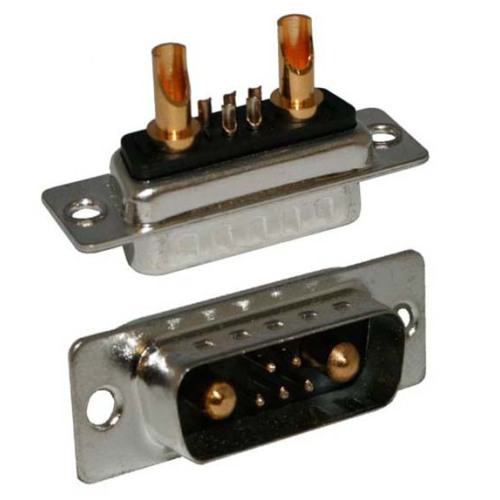 7W2 Straight Power D-Sub Mixed Contact Connectors-පිරිමි