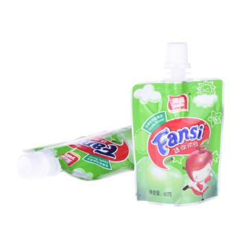 Plastic stand up pouch for fruit jucie 100ml