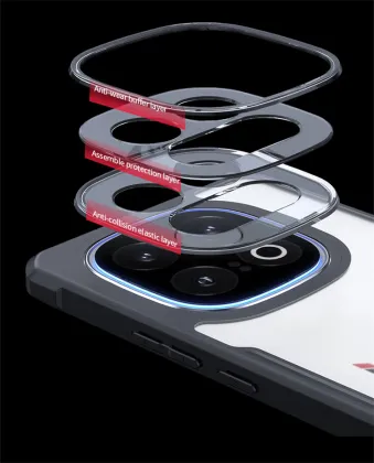 Shockproof TPU Bumper with Clear Acrylic Back Cover for Vivo IQOO 13