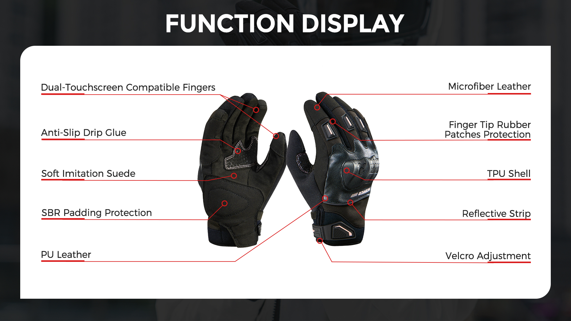 waterproof heated motorcycle gloves