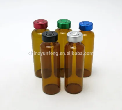 Brown 30ml drug bottle medicine bottle with rubber stopper