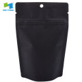 wholesale matte black laminated foil stand up pouches