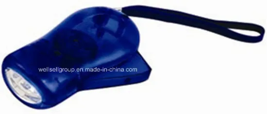 Portable Mini Hand Press Charge Flashlight Torch Lamp