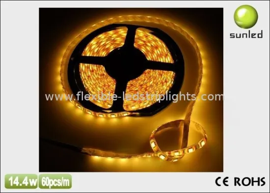 Yellow 5 Ip65 Flexible Led Strip Lights Waterproof 5050