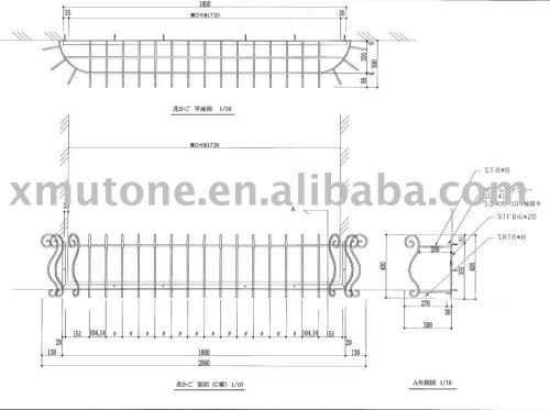 iron balcony decoration with flower stand designs detail