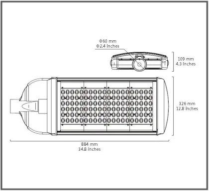 35-230w outdoor driving lighting solutions led street lights
