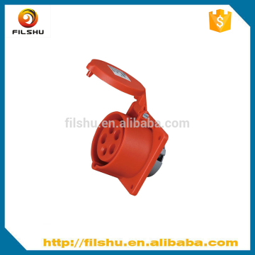 Best Selling High Quality IP44 Wall Mounted 5 pin Plug and Socket