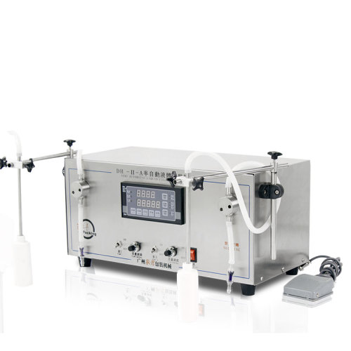 半自动双头液体灌装机