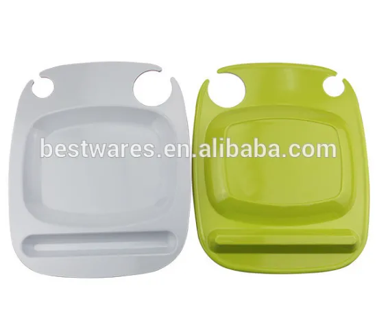 100% Melamine Plastic Wine Glass Holder Plate
