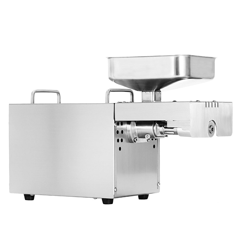 Hot And Cold Mini Oil Pressing Machine Soybean Home Use Oil Pressers Cold Peanuts Electric Stainless Steel Oil Press Machine