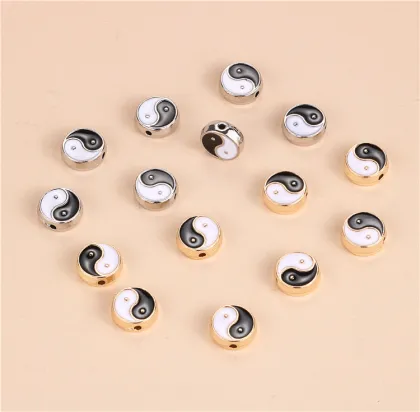 Wholesale Yin Yang Beads Jewelry Findings for DIY Bracelets