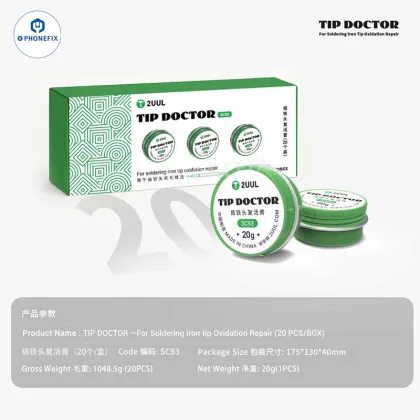 2UUL SC93 Tip Doctor Soldering lron Tip Refresher Cream Clean Paste