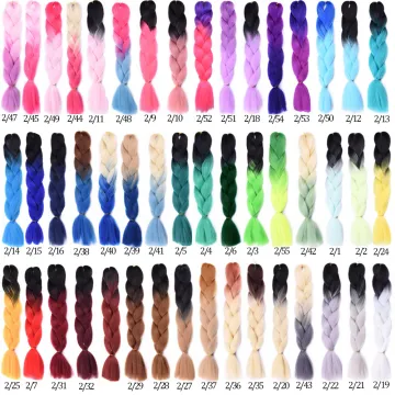 Wholesale 24''100g Ombre  Pre Stretch Jumbo Hair Braid  Attachment Hair Braids Crochet Afro Synthetic Braiding Hair Extensions
