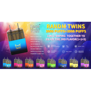 Randm Twins 2in1 6000puffs Tek kullanımlık vape