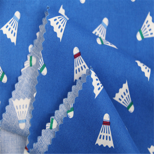 Badminton Pattern With Cotton Poplin Fabric