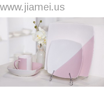 The Porcelain dinnerware for square deluxe designs-Pink