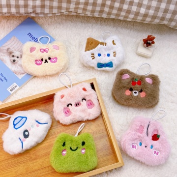 KPOP Cartoon Plusheve Plusse Mini portachiavi calorosi a mano - Regalo invernale portatile auto -riscaldamento per gli studenti
