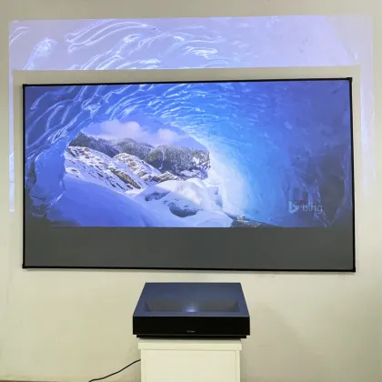 2021 T Prism UST Laser Projector Screen 84 Inch ALR Curtain with Gain 0.85 for Fengmi VAVA 4K 3D