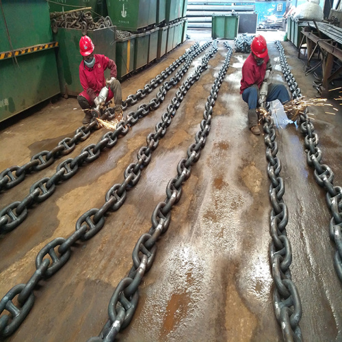 Marine stud anchor chain