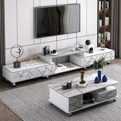 TV cabinet combination modern square household tea table