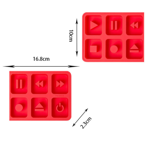 Bandeja de cubo de gelo de silicone para forma criativa por atacado