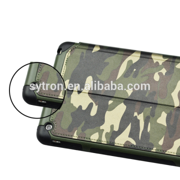 Newest design popular back cover tpu pu combo camouflage case for ipad mini4