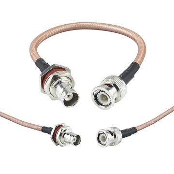 BNC Extension Cable RG142 Coaxial Male to Female Connector Pigtail