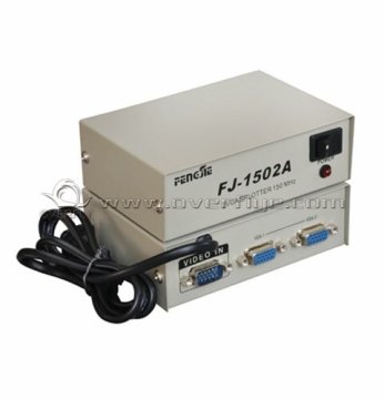 Fy1405 Dc 9v 50/60hz 5w Vga Splitter 2ports / Splitter, 1pc Connect 2 Monitors