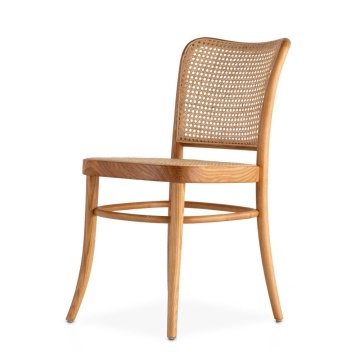 Elegante High -End -Rattan -Aschenholz -Essstühle