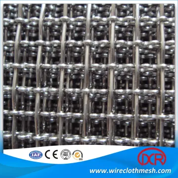 black wire crimped mesh screen