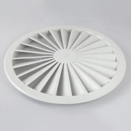 Round Swirl Diffusers with 22/24 Fixed Blades