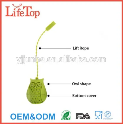 Cute Owl Designed SiliconeTea Steeper Tea Infuser