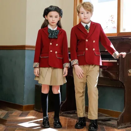 AOSHI School uniform sweaters school t shirts uniform international school uniforms