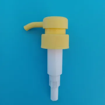 Detergent Dispensing Pump Yellow Color Lotion Cream Pump