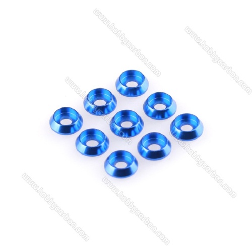M5 red anodized aluminum countersunk washer for sports