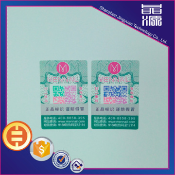 QR Code Hologram Sticker, Code Hologram Etiket